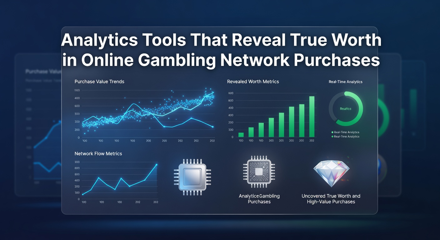 Analytics dashboard displaying player engagement metrics and revenue trends for gambling networks