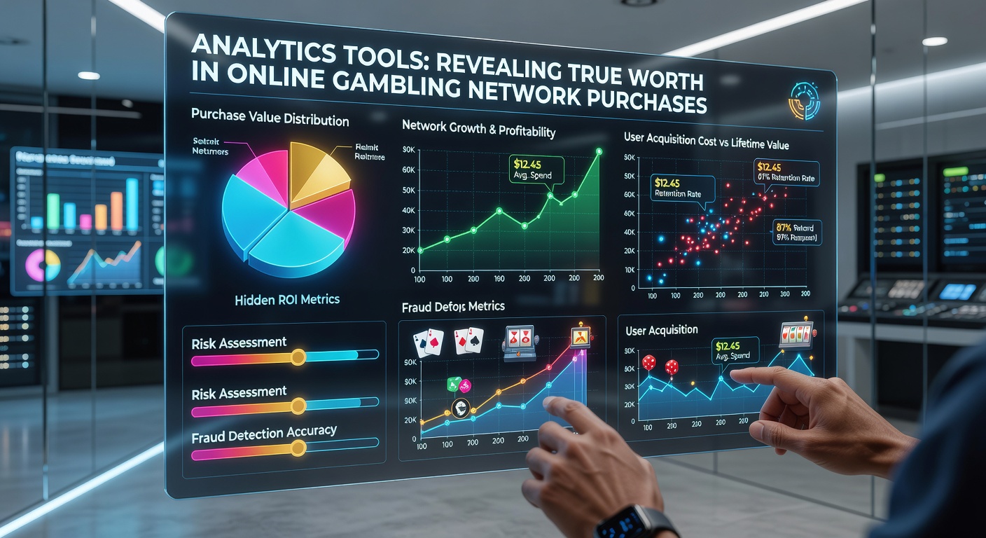 Data visualization comparing acquisition costs and lifetime values across multiple gambling affiliate networks