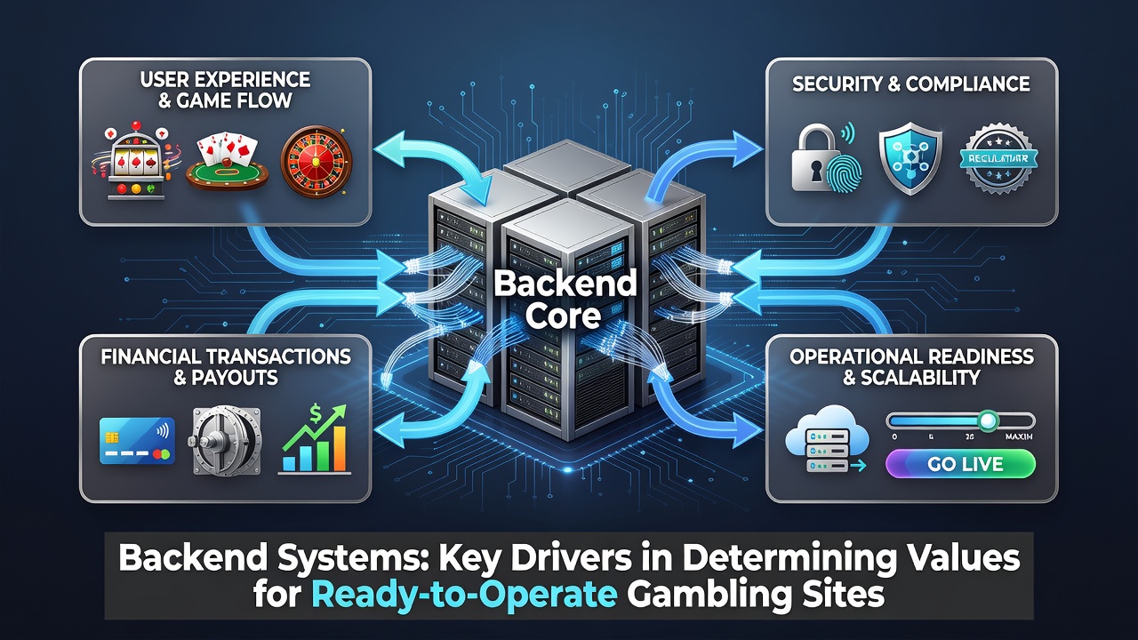 Backend infrastructure overview for operational gambling platforms
