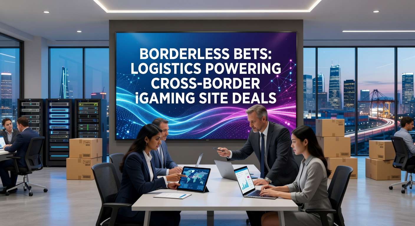 Global map highlighting iGaming transaction flows across continents, with arrows showing cross-border data and payment streams