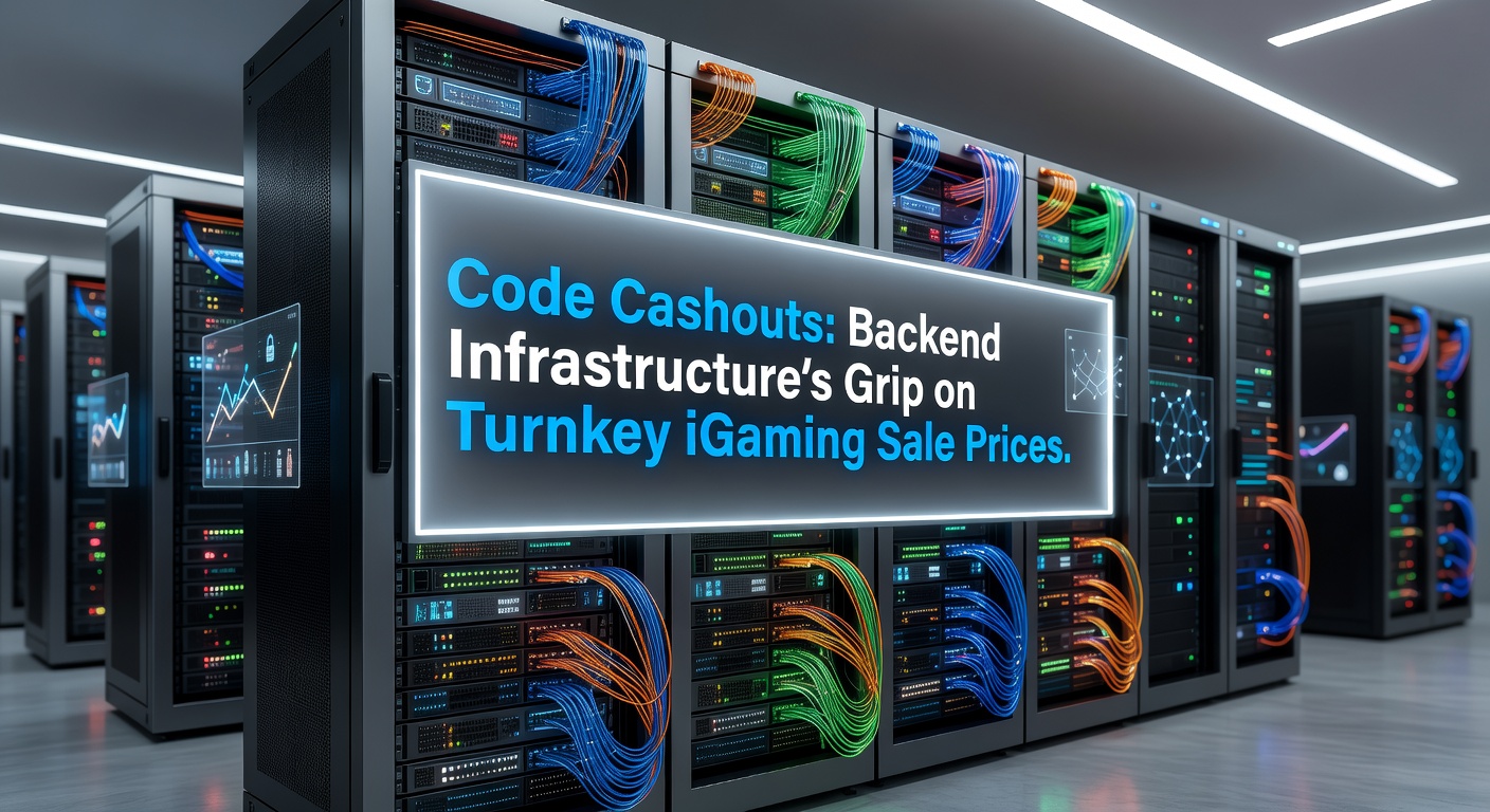 Diagram illustrating backend infrastructure layers in a turnkey iGaming platform, from databases to APIs and security protocols