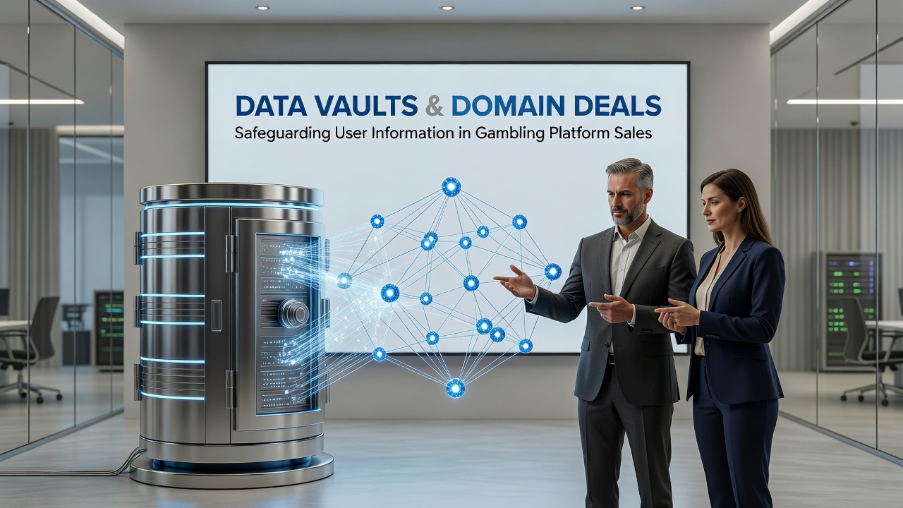 Domain transfer process with integrated data security protocols for gambling platforms