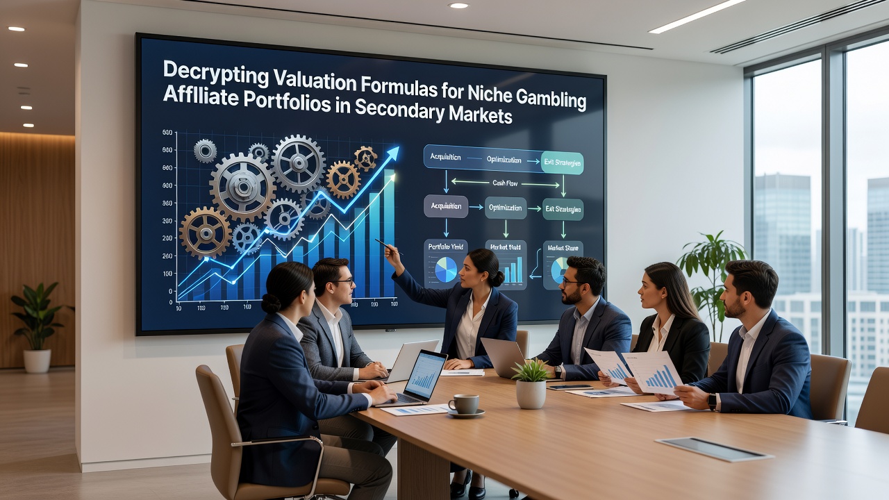 Detailed charts showing revenue trends and traffic breakdowns for affiliate portfolios