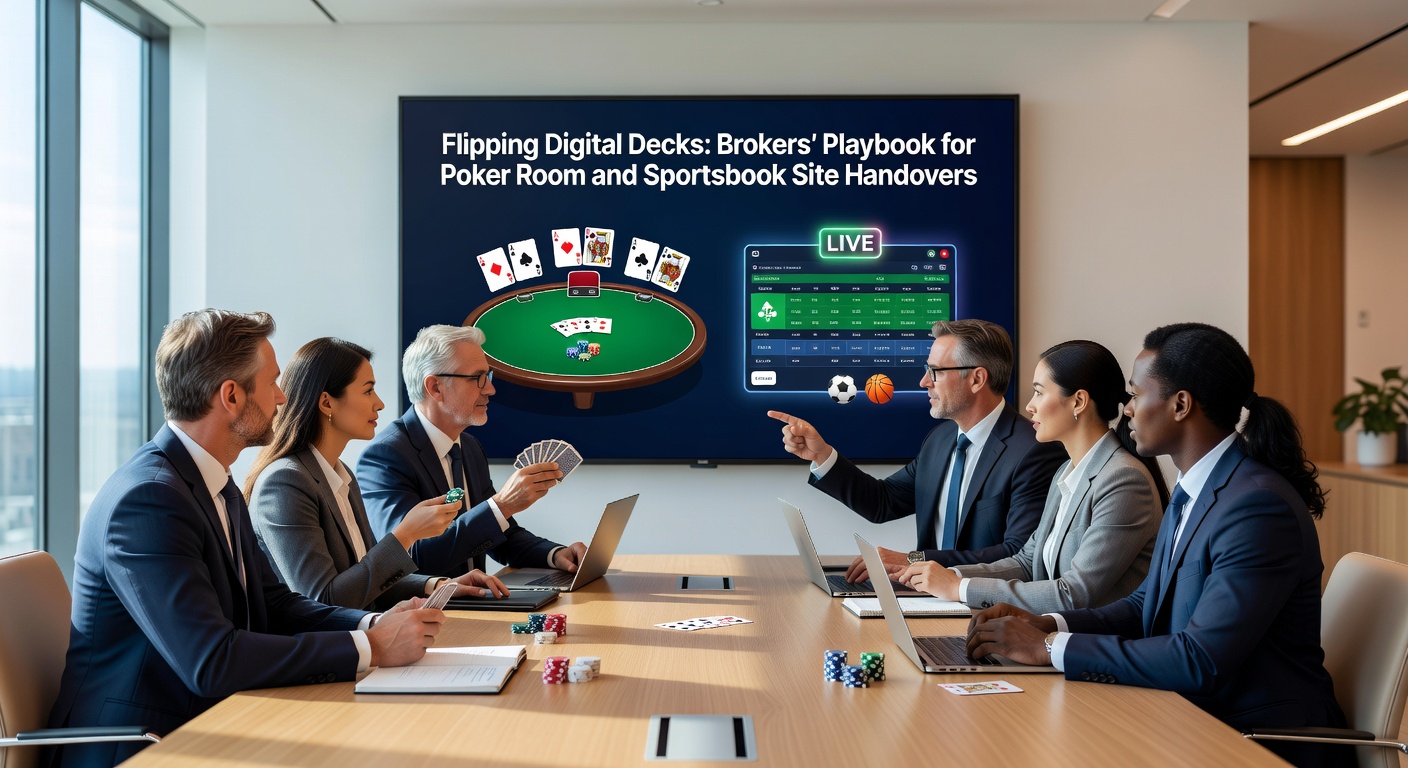 Broker reviewing regulatory documents for a sportsbook handover, surrounded by licenses from various global authorities and compliance checklists