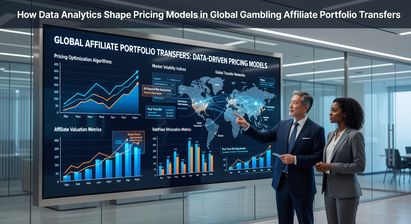 Analytics dashboards displaying traffic and conversion metrics used in affiliate portfolio pricing decisions