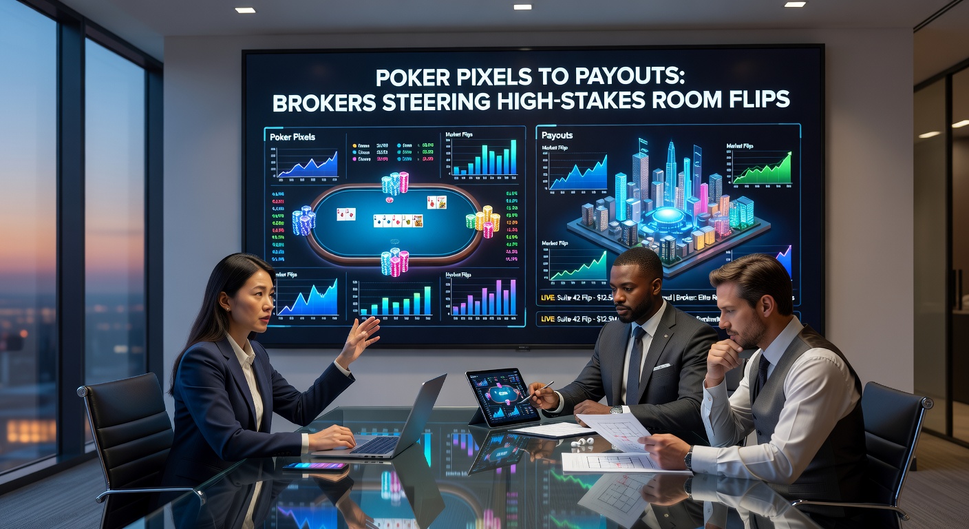 Chart displaying rising poker room sale values with broker involvement from 2023 to 2026