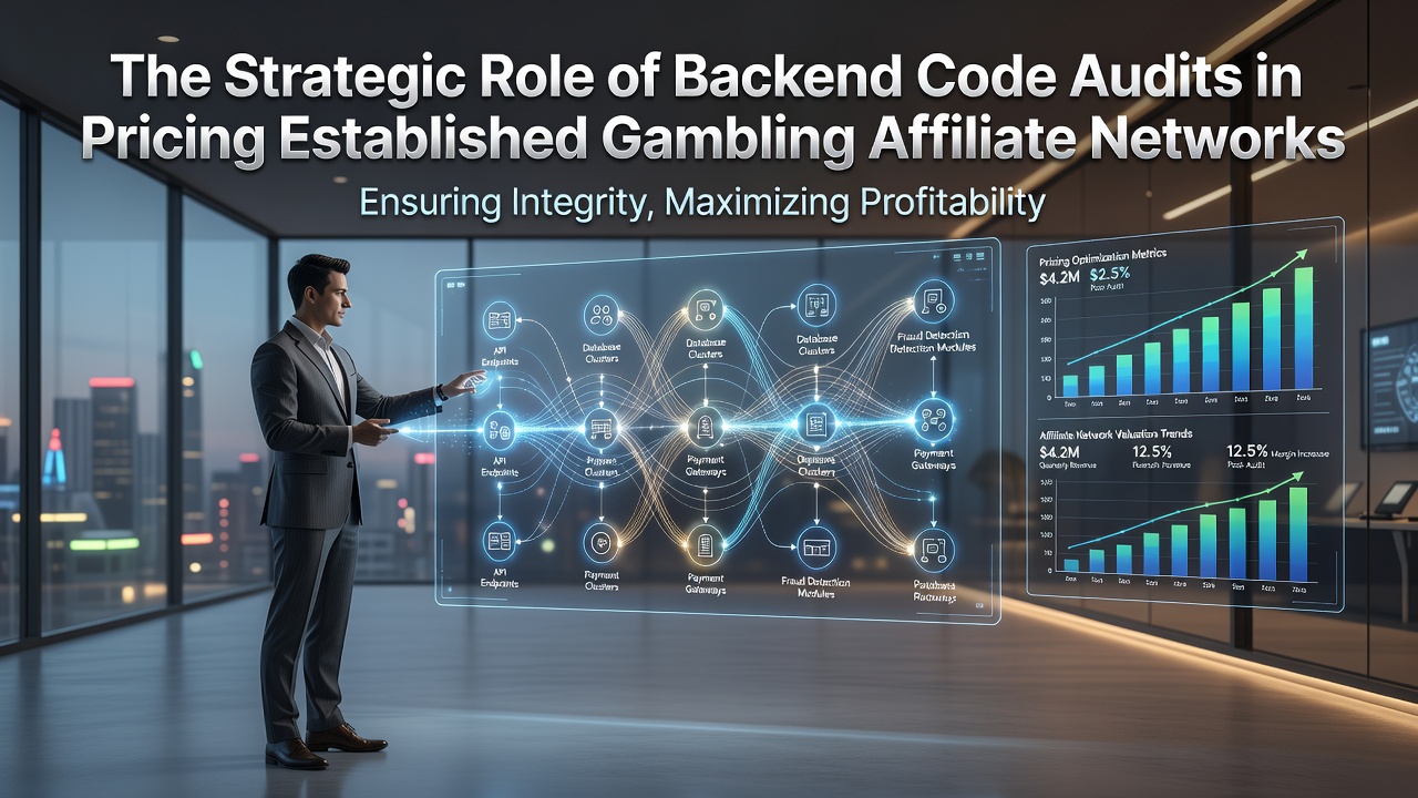 Backend code audit process for gambling affiliate network valuation