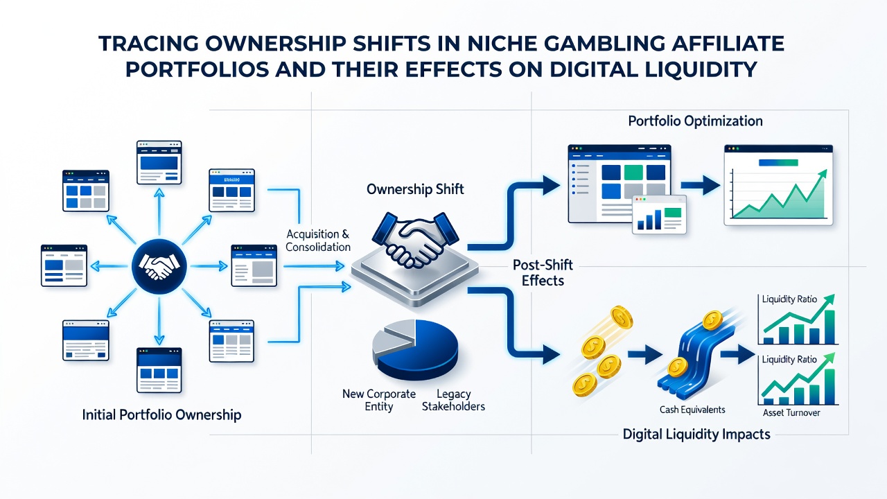 Diagram illustrating liquidity flow adjustments following affiliate portfolio ownership changes